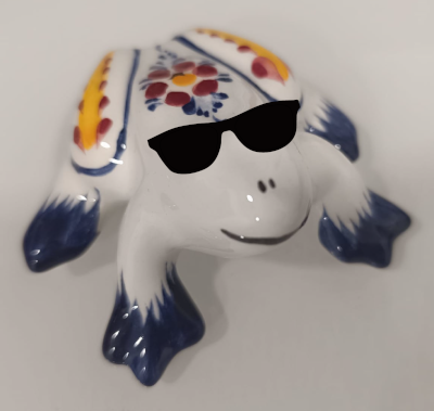 Sapponin, the small blue legged frog